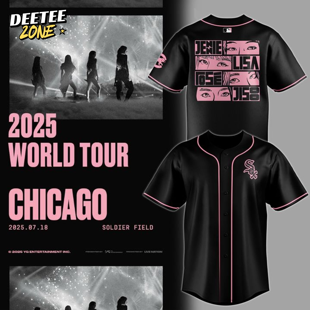Chicago White Sox x Blackpink World Tour 2025 Special Baseball Jersey Chicago White Sox x Blackpink World Tour 2025 Special Baseball Jersey