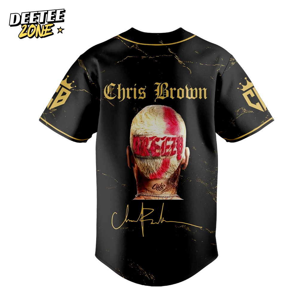 Chris Brown Breezy Signature Special Black Baseball Jersey Chris Brown Breezy Signature Special Black Baseball Jersey