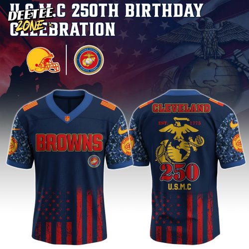 Cleveland Browns NFL x U.S.M.C 250th Birthday Celebration Jersey