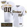 Cleveland Indians Gothic Iron Edition “Forged in The 216” Black Baseball Jersey