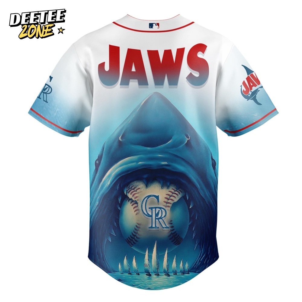 Colorado Rockies x JAWS 50th Anniversary Jersey 2025 Colorado Rockies x JAWS 50th Anniversary Jersey 2025