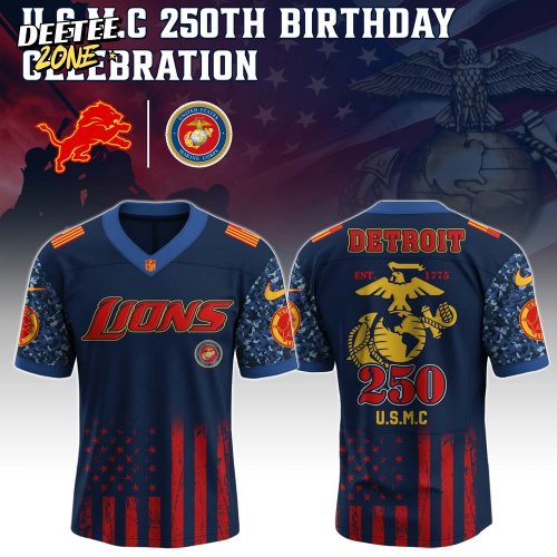 Detroit Lions NFL x U.S.M.C 250th Birthday Celebration Jersey