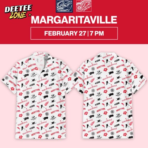 Detroit Red Wings x Margaritaville Night Limited Edition Hawaiian Shirt
