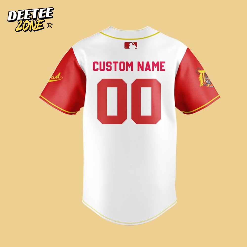 Detroit Tigers Happy Father's Day 2025 Personalized Baseball Jersey Detroit Tigers Happy Father's Day 2025 Personalized Baseball Jersey