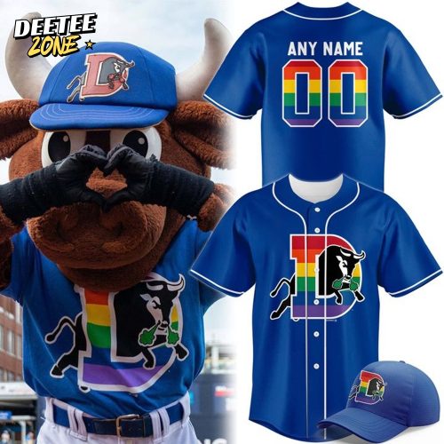 Durham Bulls Pride Month Personalized Baseball Jersey