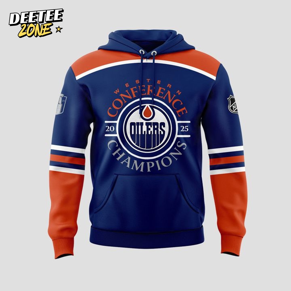 Edmonton Oilers 2025 Western Conference Champs Special Hoodie Edmonton Oilers 2025 Western Conference Champs Special Hoodie