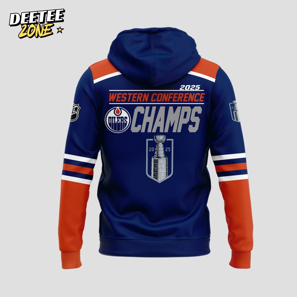Edmonton Oilers 2025 Western Conference Champs Special Hoodie Edmonton Oilers 2025 Western Conference Champs Special Hoodie