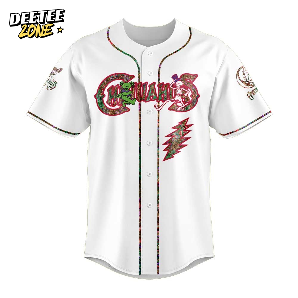 El Paso Chihuahuas Grateful Dead Night Special Baseball Jersey El Paso Chihuahuas Grateful Dead Night Special Baseball Jersey