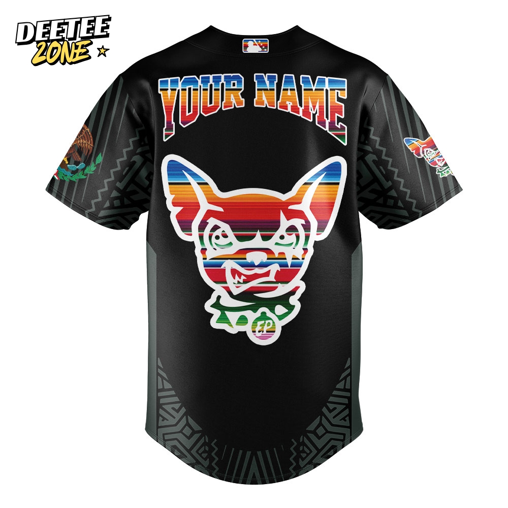 El Paso Chihuahuas Mexican Heritage Night Special Baseball Jersey El Paso Chihuahuas Mexican Heritage Night Special Baseball Jersey
