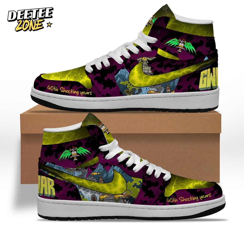GWAR Band 40th Shocking Years Limited Edition Air Jordan 1 Sneakers GWAR Band 40th Shocking Years Limited Edition Air Jordan 1 Sneakers