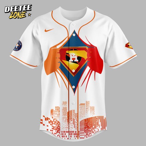Houston Astros x Superman Night 2025 Personalized Baseball Jersey