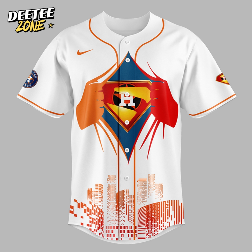 Houston Astros x Superman Night 2025 Personalized Baseball Jersey Houston Astros x Superman Night 2025 Personalized Baseball Jersey