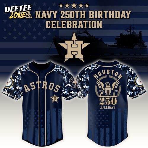 Houston Astros x US Navy 250th Birthday Edition 3D Baseball Jersey