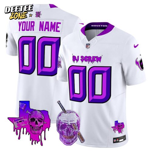 Houston Texans x DJ Screws Special Edition White Football Jersey