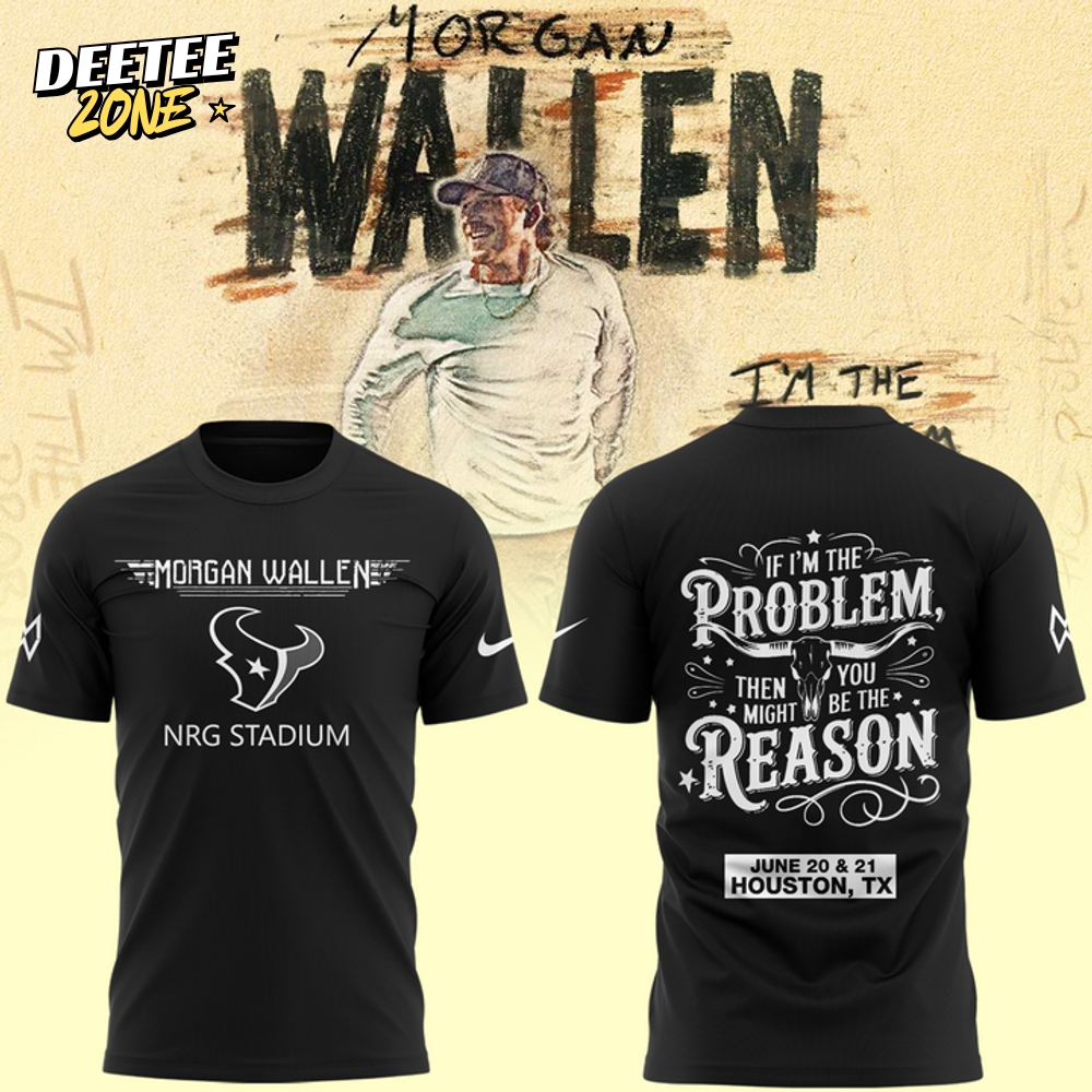 Houston Texans x Morgan Wallen Tour 2025 Special Black Tee Houston Texans x Morgan Wallen Tour 2025 Special Black Tee