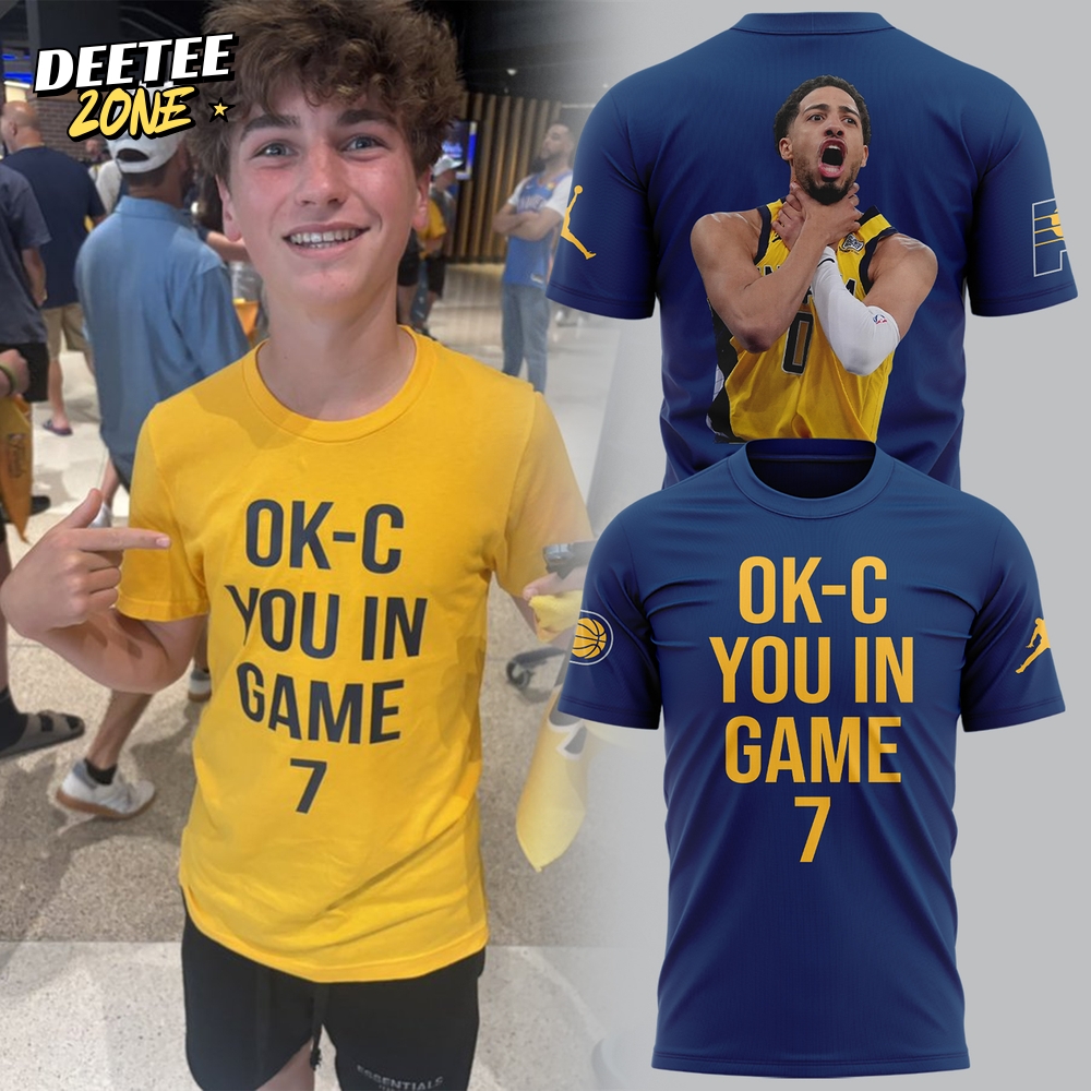 Indiana Pacers "OK-C You In Game 7" Special Edition Blue Shirt Indiana Pacers "OK-C You In Game 7" Special Edition Blue Shirt