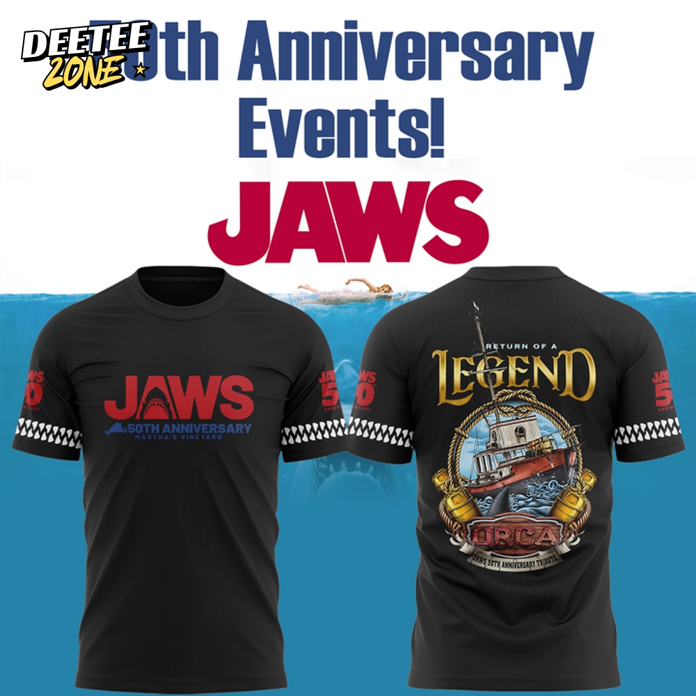 JAWS 50th Anniversary Special Black Tee JAWS 50th Anniversary Special Black Tee