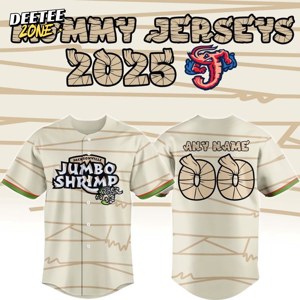 Jacksonville Jumbo Shrimp x 2025 Mummy Design Special Baseball Jersey Jacksonville Jumbo Shrimp x 2025 Mummy Design Special Baseball Jersey