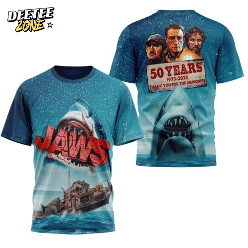 Jaws 50th Anniversary Thank You For The Memories 2025 Shirt