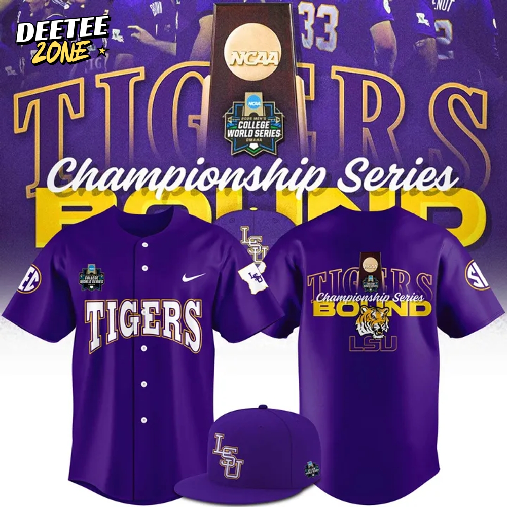 LSU Tigers Baseball 2025 Championship Seires Bound Special Baseball Jersey LSU Tigers Baseball 2025 Championship Seires Bound Special Baseball Jersey