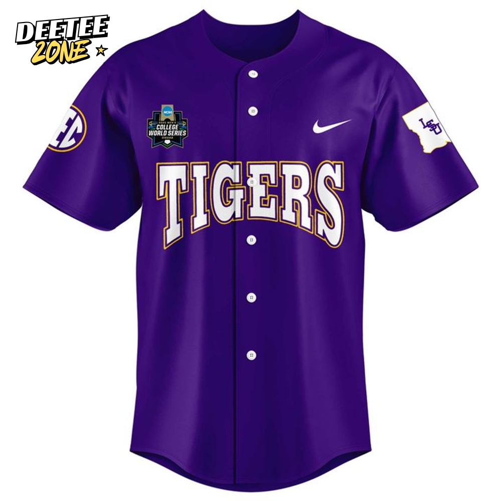 LSU Tigers Baseball 2025 Championship Seires Bound Special Baseball Jersey LSU Tigers Baseball 2025 Championship Seires Bound Special Baseball Jersey