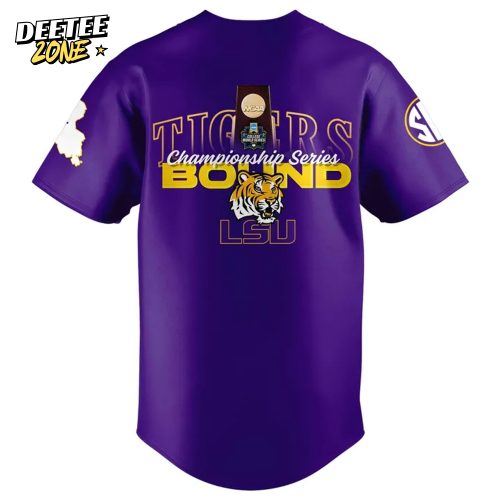 LSU Tigers Baseball 2025 Championship Seires Bound Special Baseball Jersey