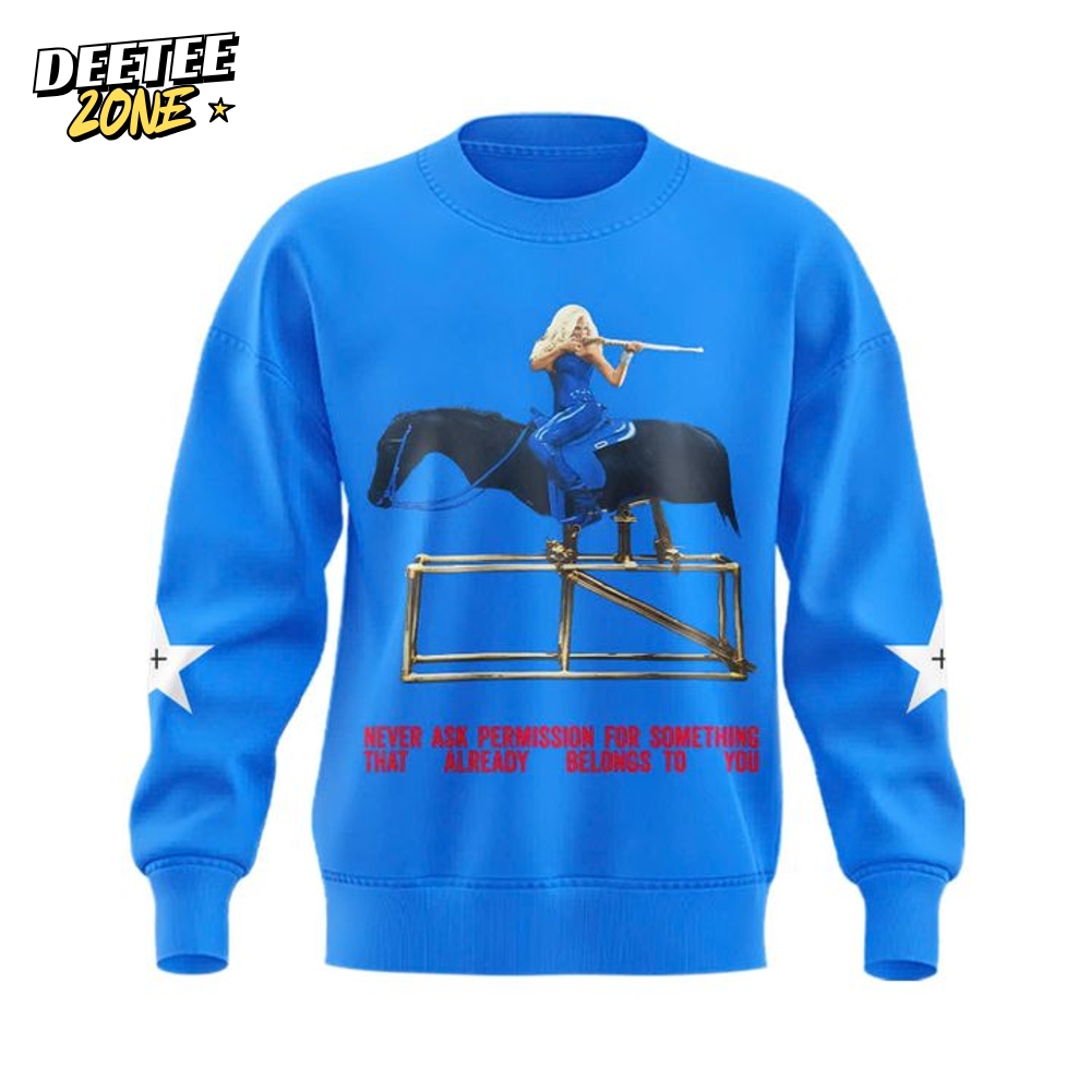 Las Vegas Aces A'ja Wilson Blue Sweatshirt Las Vegas Aces A'ja Wilson Blue Sweatshirt