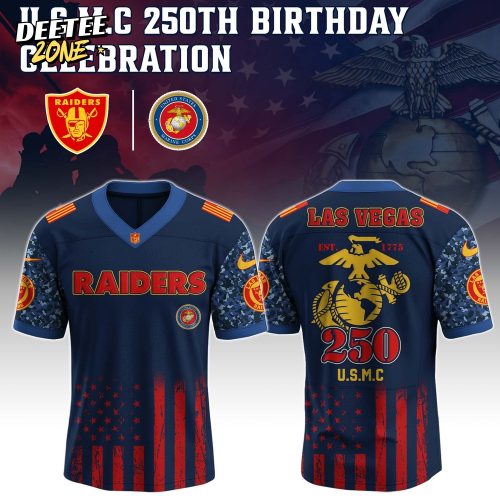 Las Vegas Raiders NFL x U.S.M.C 250th Birthday Celebration Jersey