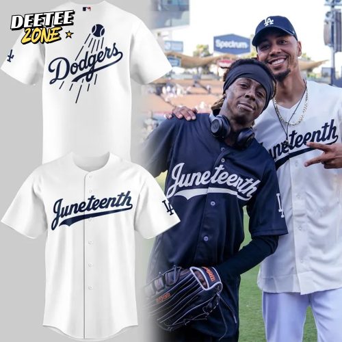 Los Angeles Dodgers Juneteenth Special White Baseball Jersey