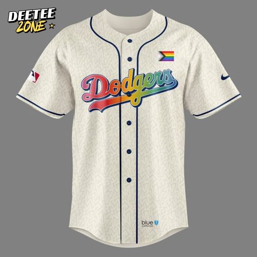 Los Angeles Dodgers Pride Night Personalized Baseball Jersey