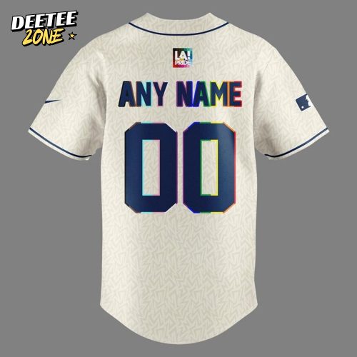 Los Angeles Dodgers Pride Night Personalized Baseball Jersey