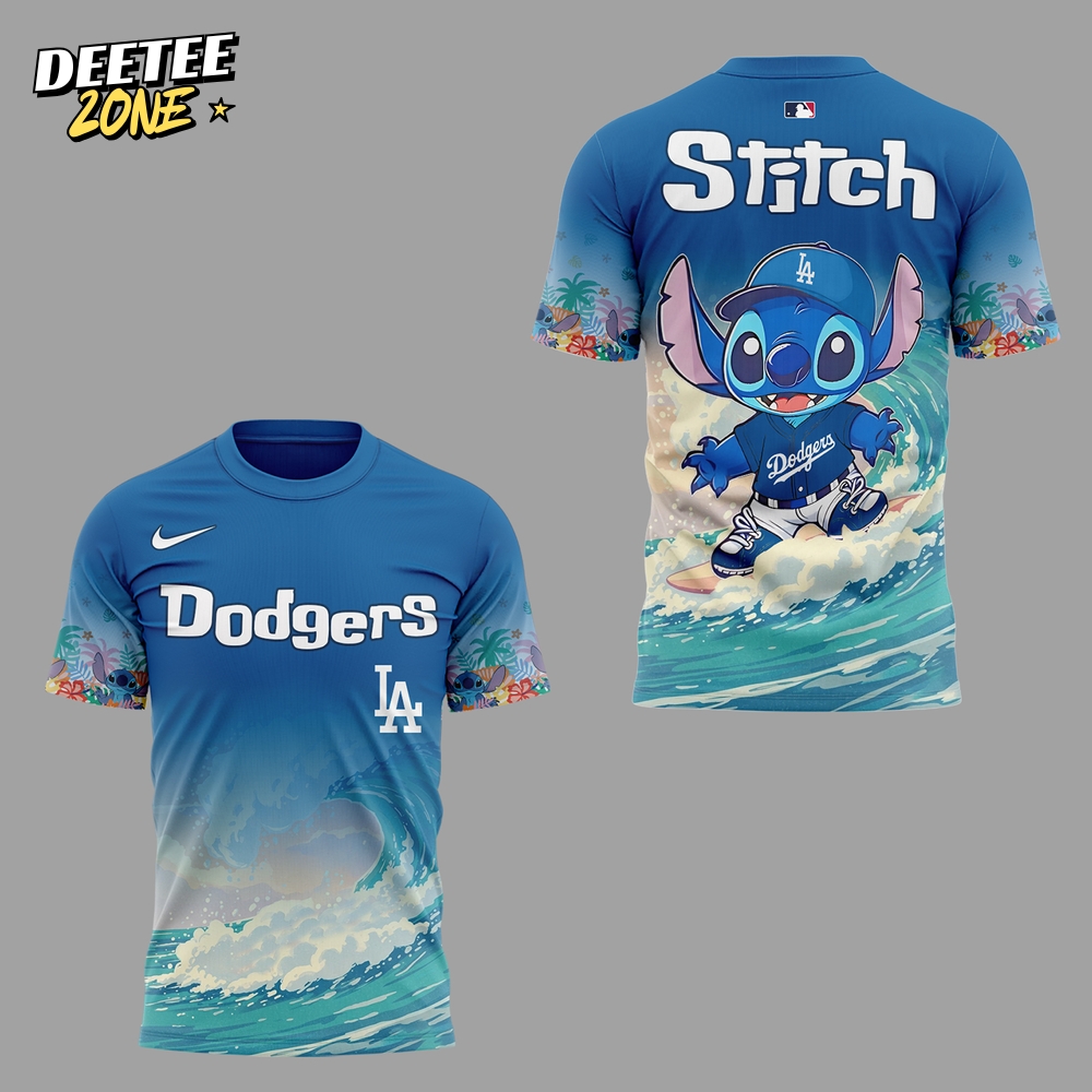 Los Angeles Dodgers & Stitch Limited Edition Tee Los Angeles Dodgers & Stitch Limited Edition Tee
