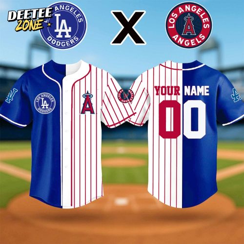 Los Angeles Dodgers and Los Angeles Angels Subway Series Jersey
