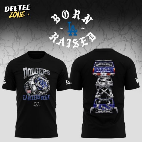 Los Angeles Dodgers x Bornxraised 2025 Special Black Tee