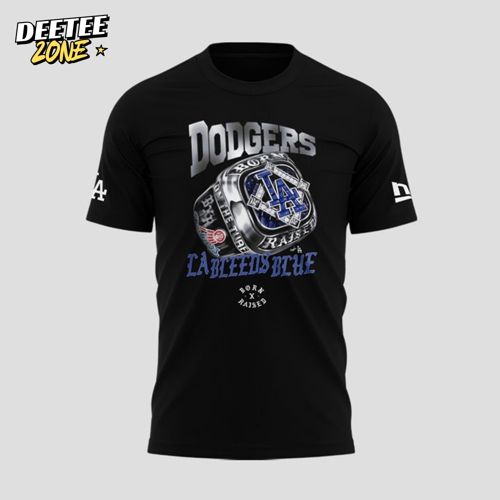 Los Angeles Dodgers x Bornxraised 2025 Special Black Tee Los Angeles Dodgers x Bornxraised 2025 Special Black Tee