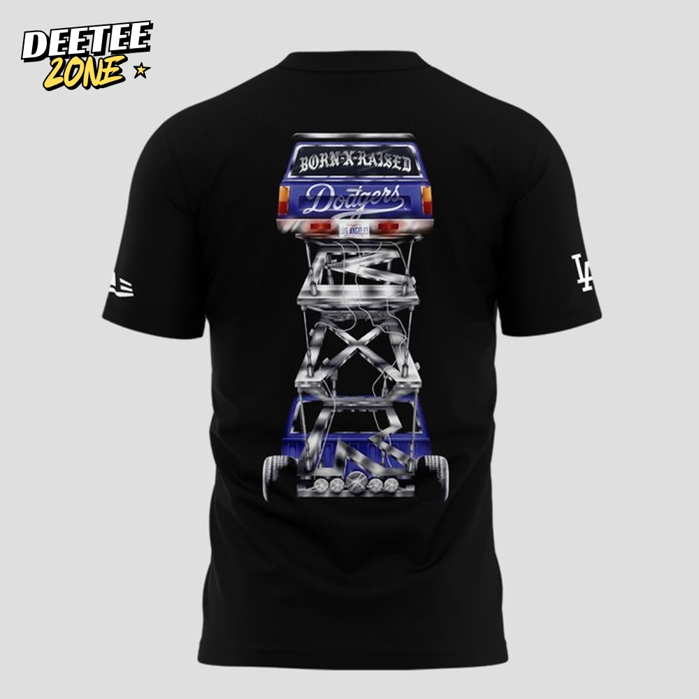 Los Angeles Dodgers x Bornxraised 2025 Special Black Tee Los Angeles Dodgers x Bornxraised 2025 Special Black Tee