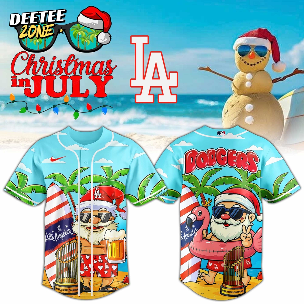 Los Angeles Dodgers x Christmas in July Premium Baseball Jersey 2025 Los Angeles Dodgers x Christmas in July Premium Baseball Jersey 2025