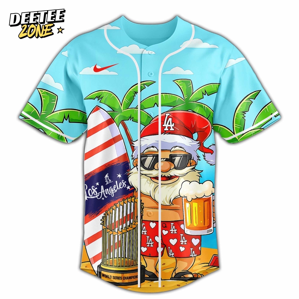 Los Angeles Dodgers x Christmas in July Premium Baseball Jersey 2025 Los Angeles Dodgers x Christmas in July Premium Baseball Jersey 2025