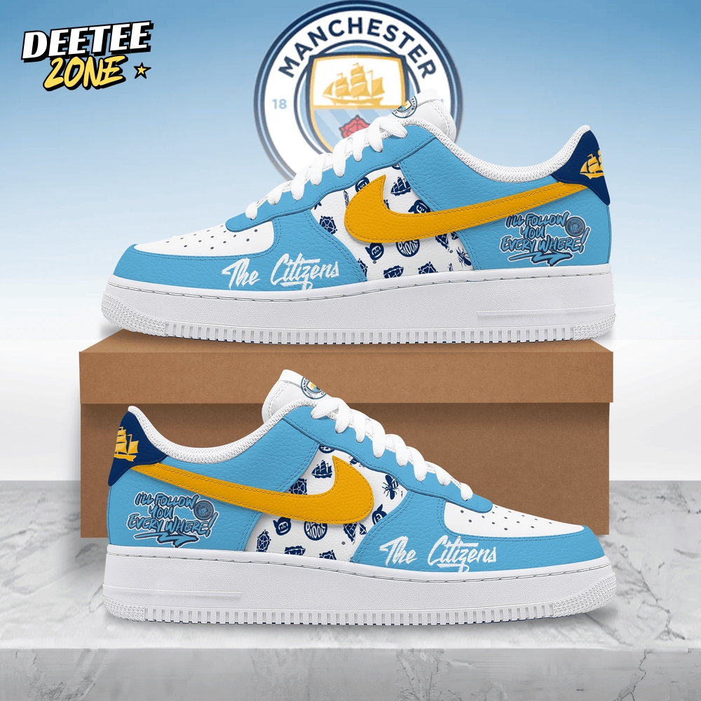 Manchester City The Citizens New 2025 Special Air Force 1 Sneakers Manchester City The Citizens New 2025 Special Air Force 1 Sneakers