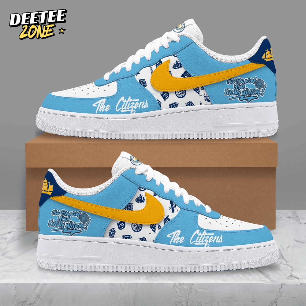 Manchester City The Citizens New 2025 Special Air Force 1 Sneakers Manchester City The Citizens New 2025 Special Air Force 1 Sneakers
