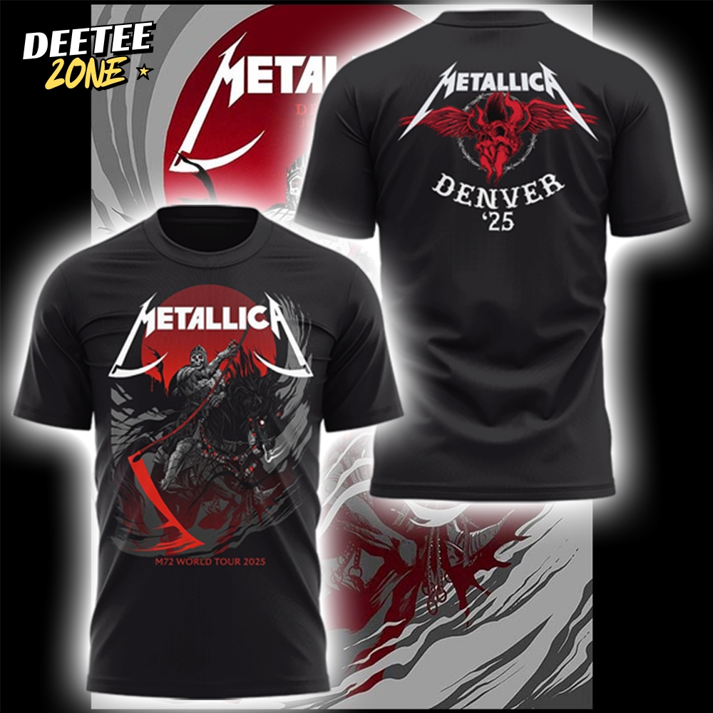 Metallica M72 World Tour Denver '25 Limited Black Shirt Metallica M72 World Tour Denver '25 Limited Black Shirt