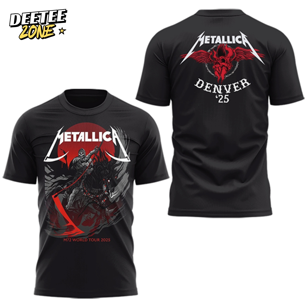Metallica M72 World Tour Denver '25 Limited Black Shirt Metallica M72 World Tour Denver '25 Limited Black Shirt