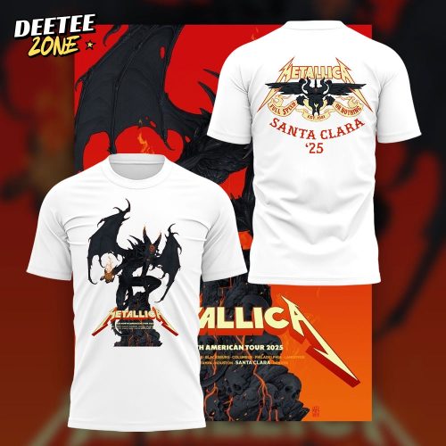 Metallica M72 World Tour M72 Santa Clara White Tee
