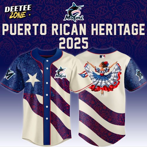 Miami Marlins x Puerto Rican Heritage Special Edition Baseball Jersey