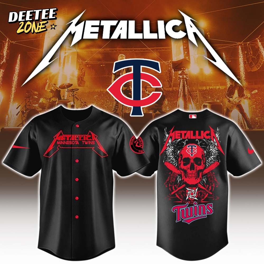 Minnesota Twins MLB x Metallica Jersey Limited Edition Minnesota Twins MLB x Metallica Jersey Limited Edition