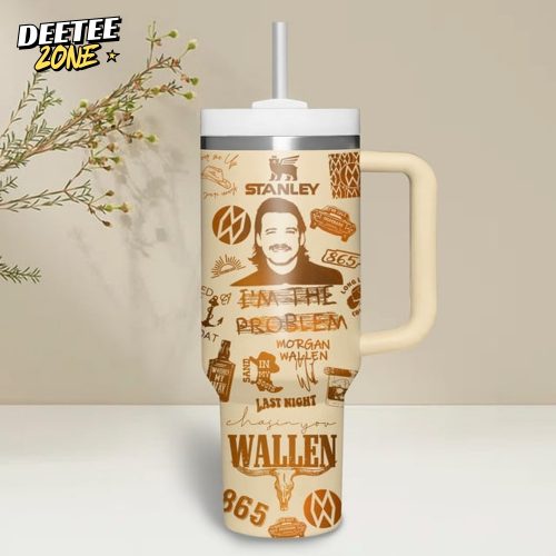 Morgan Wallen Tour 2025 Last Night 40oz Stanley Tumbler With Handle