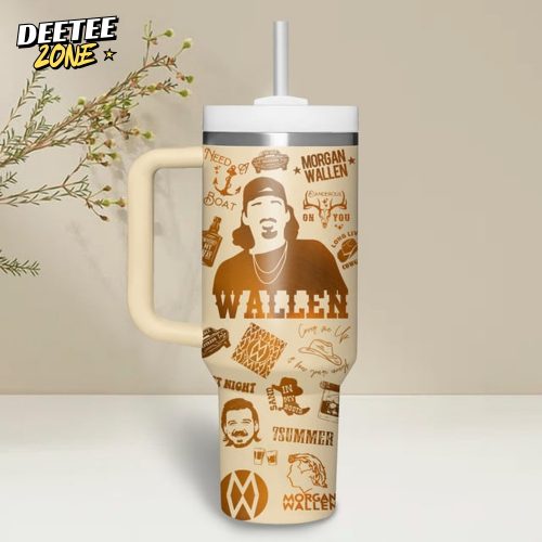 Morgan Wallen Tour 2025 Last Night 40oz Stanley Tumbler With Handle