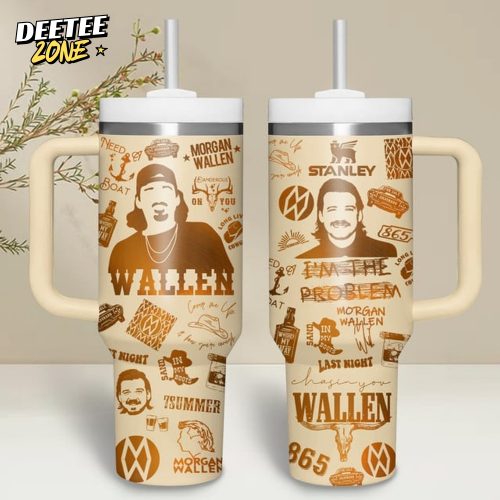 Morgan Wallen Tour 2025 Last Night 40oz Stanley Tumbler With Handle
