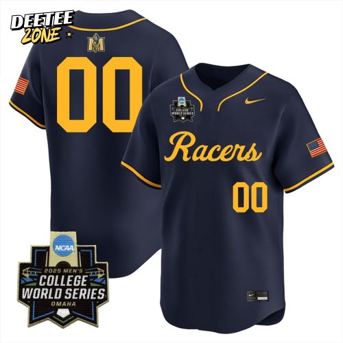 Murray State Racers 2025 College World Series OMAHA Special Black Baseball Jersey