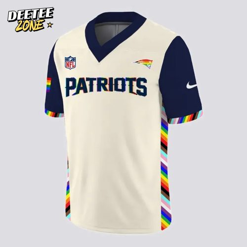 New England Patriots x Celebrate Pride Month 2025 Personalized Football Jersey